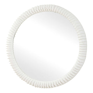 Uttermost Akiko White Round Mirror