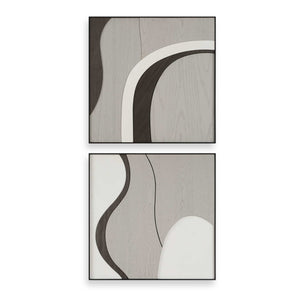 Uttermost Joel Modern Wood Wall Art Set/2