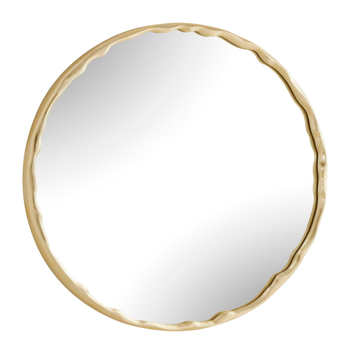Uttermost Crinkle Round Mirror