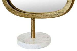 Moe Mirror in Aged Glod Finish