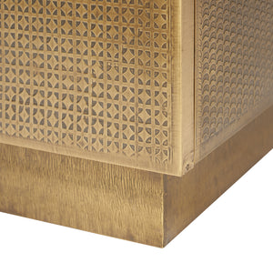 Mark 3-Drawer Side Table, Antique Brass | Mark Collection | Villa & House