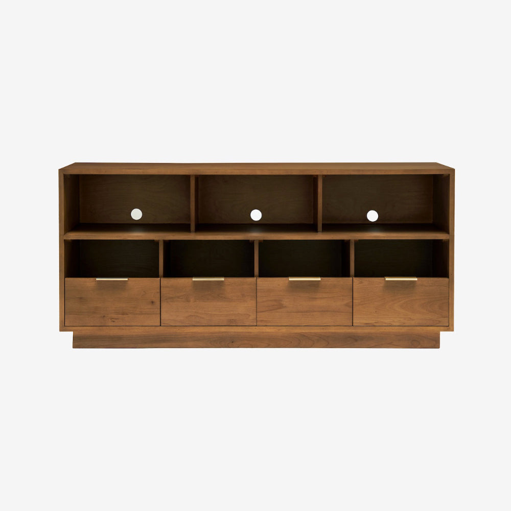 Mac 4-Drawer Open Face Entertainment Console