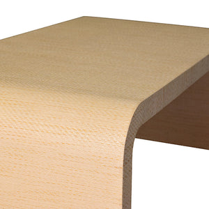 Newbury Coffee Table in Natural Grasscloth