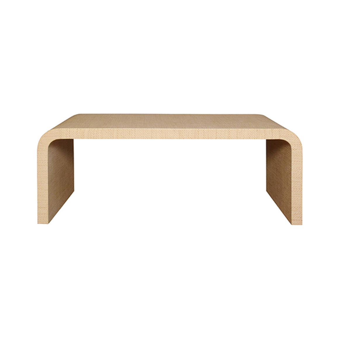 Newbury Coffee Table in Natural Grasscloth