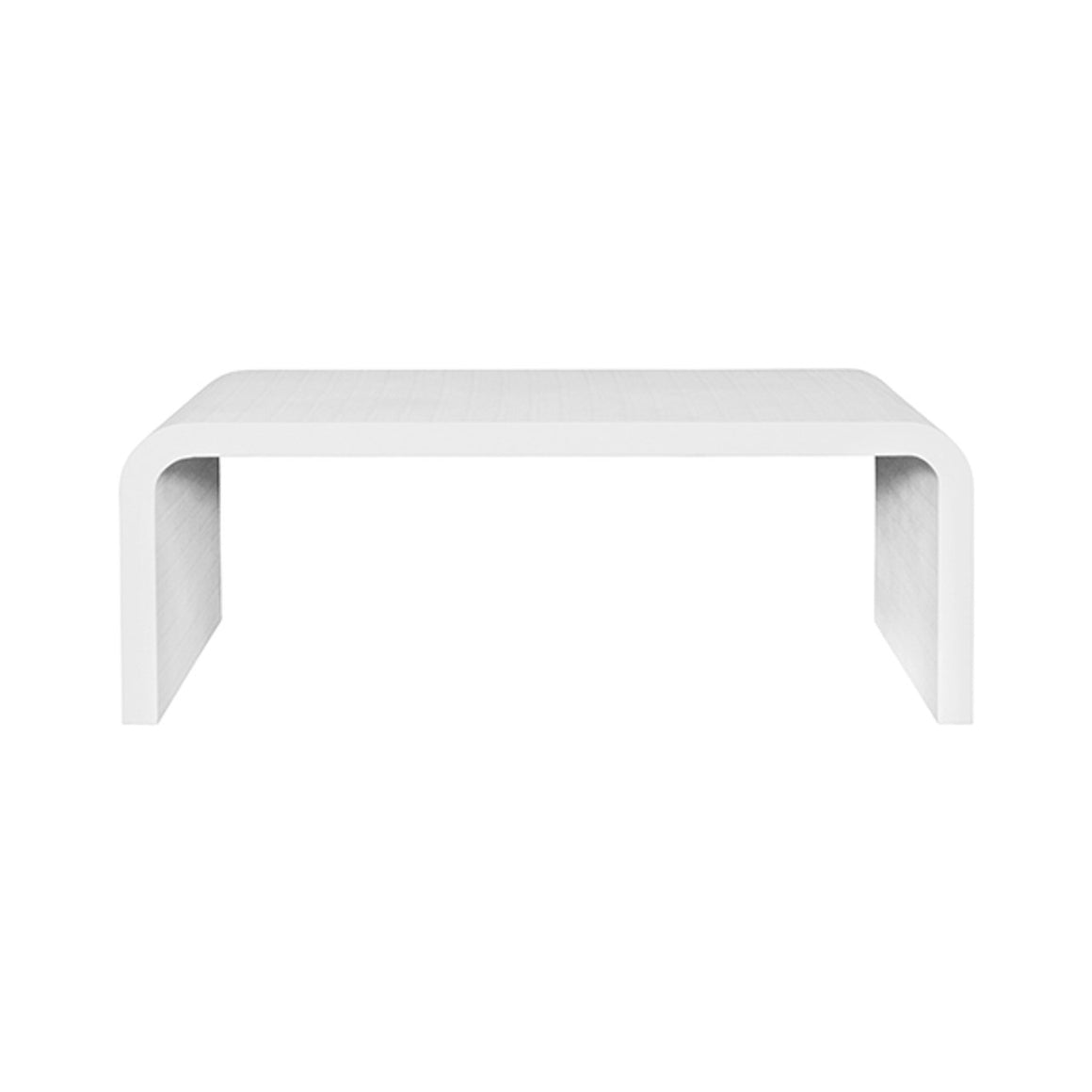 Newbury Coffee Table in Textured White Linen