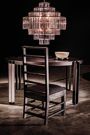 Noir Satellite Chandelier - Black Metal