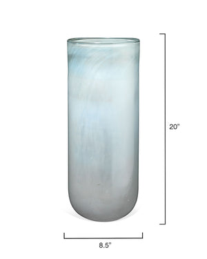 Large Vapor Vase in Metallic Opal