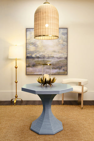Laken Pendant in Satin Brass Trim