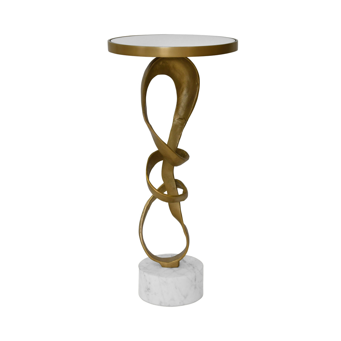 Olympia Sculptural Loop Base Side Table