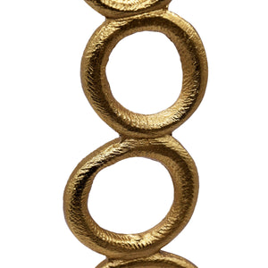 Omar Stacked Circle Shaped Brass Sculpture