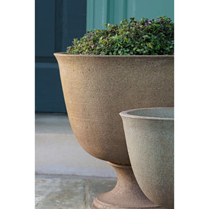 Hampstead X-Large Cast Stone Urn Planter - Aged Limestone