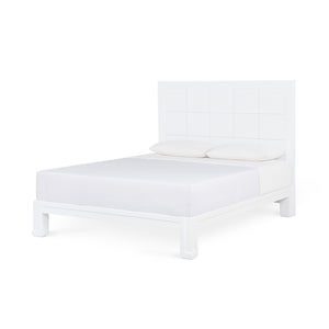 Patricia Queen Headboard With Bed Frame, Vanilla | Patricia Collection | Villa & House