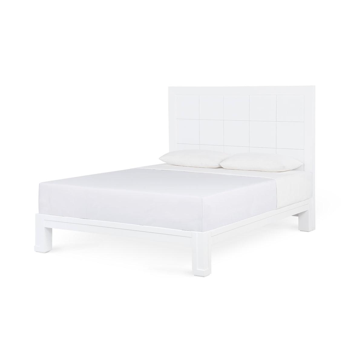 Patricia Queen Headboard With Bed Frame, Vanilla | Patricia Collection | Villa & House