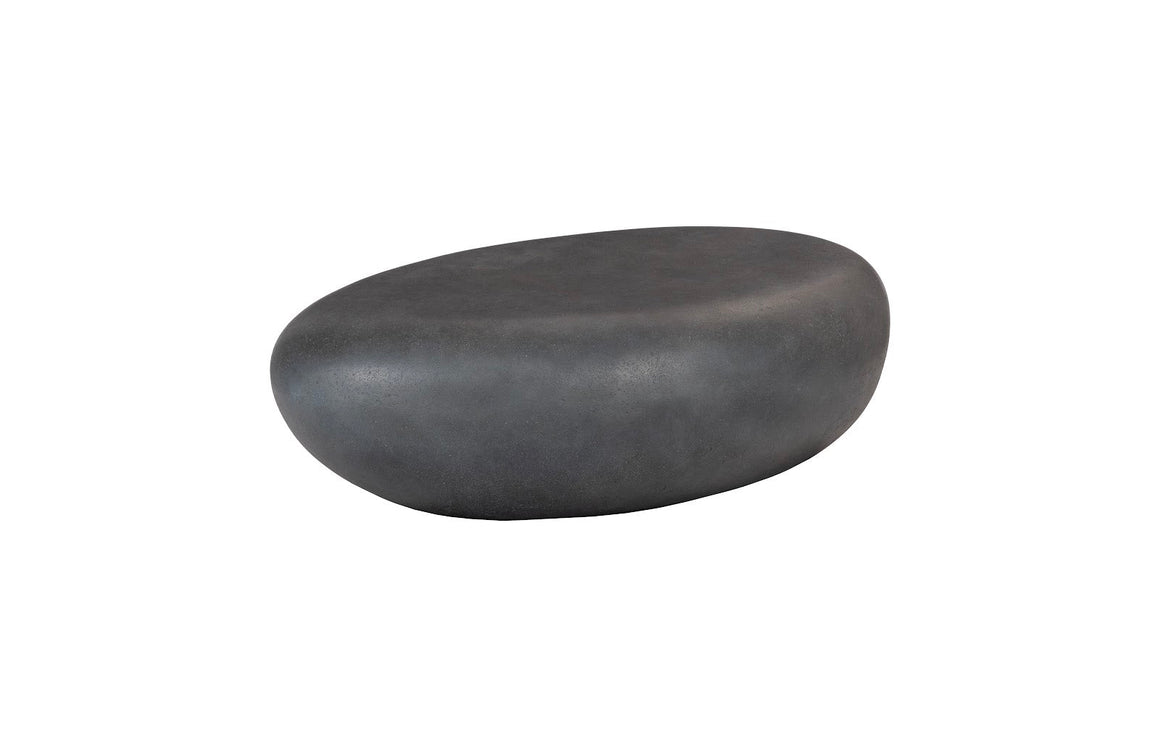 River Stone Coffee Table, Charcoal Stone, Small