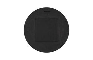 Circular Cracked Mirror, Black & Gold