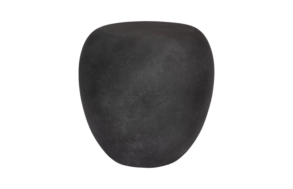 River Stone Side Table, Charcoal Stone