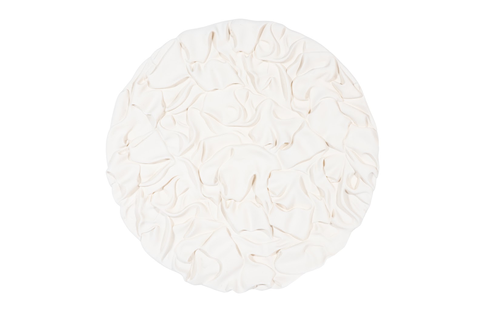 Drape Wall Art, White Stone