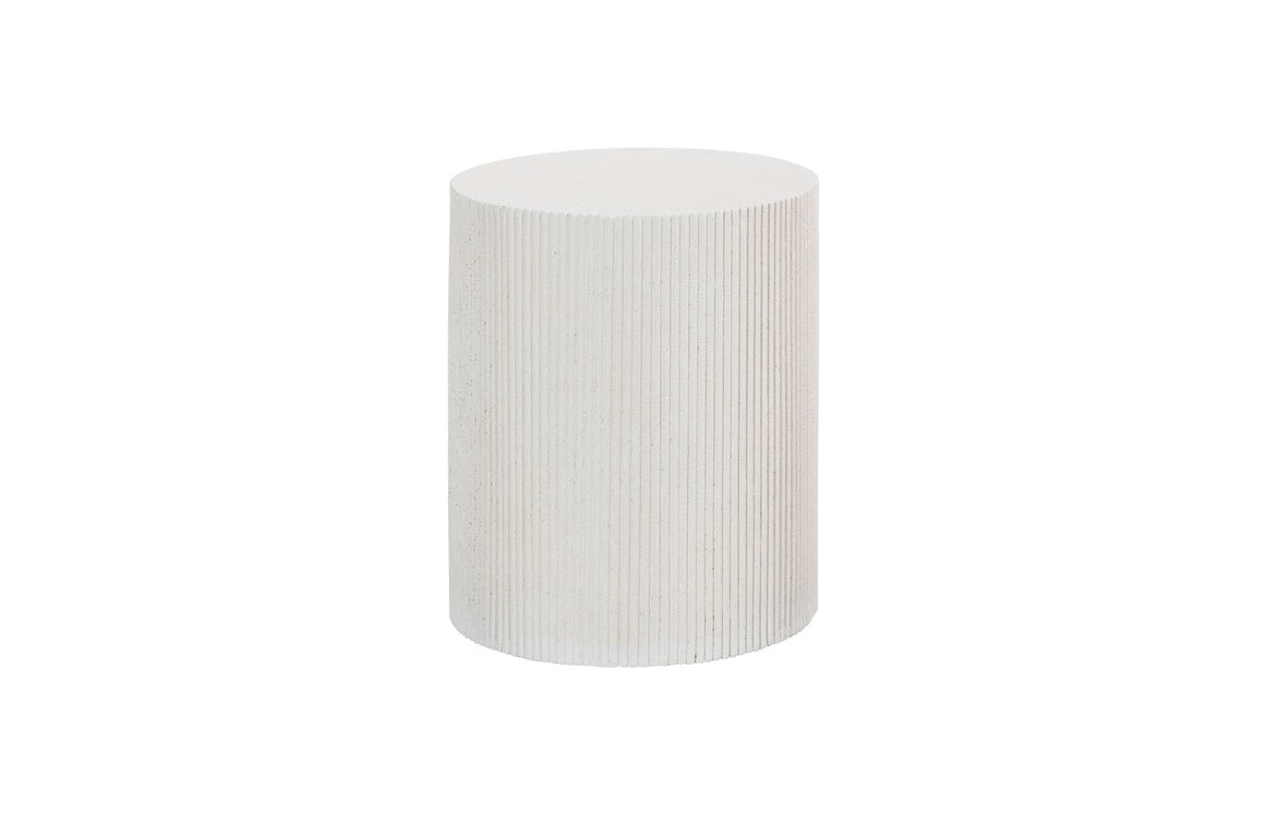 Groovy Side Table, White Stone