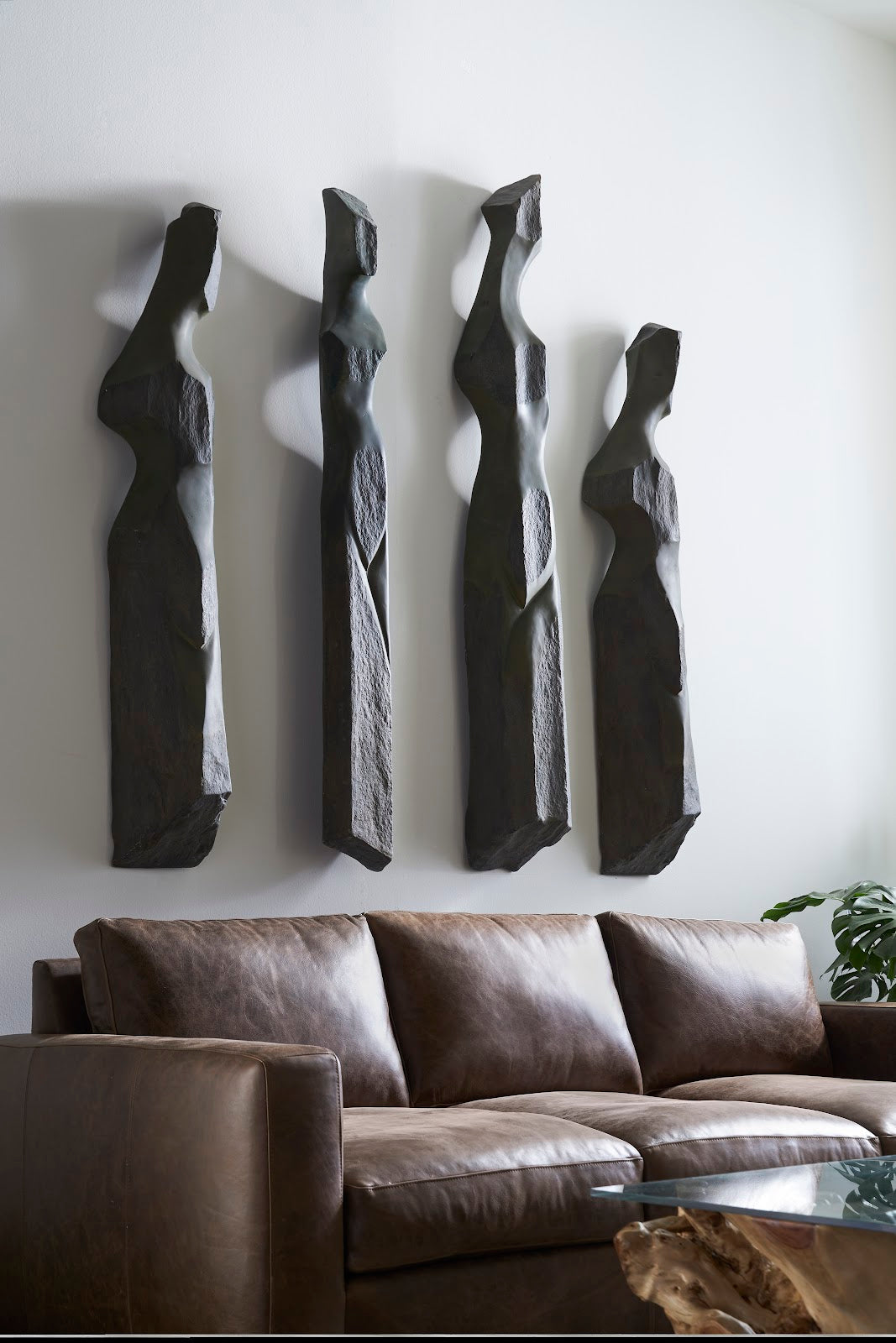 Cast Women Wall Art, E, Splinter Stone Finish - Scenario Home