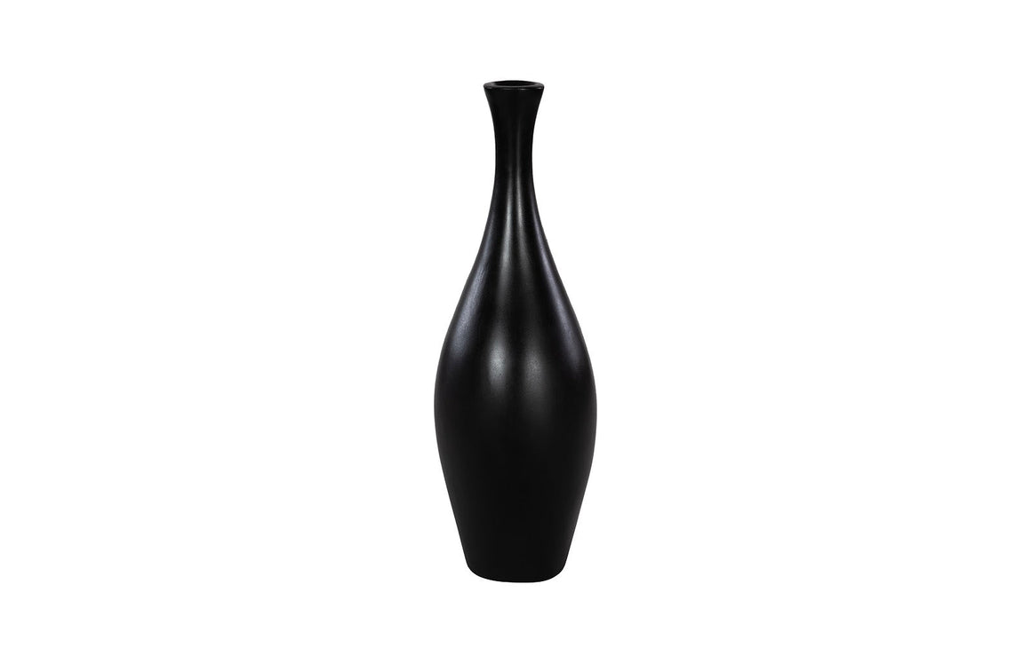 Trumpet Vase, Small, Matte Black