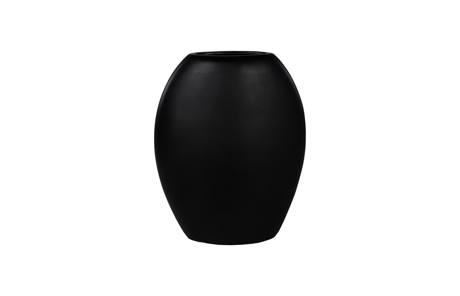 Pod Vase, Medium, Black Matte