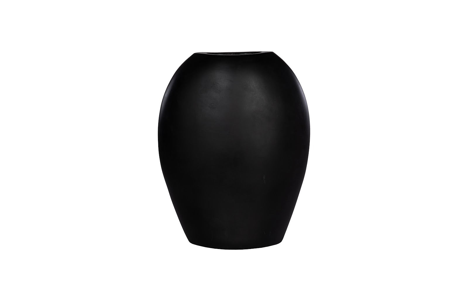 Pod Vase, Large, Black Matte