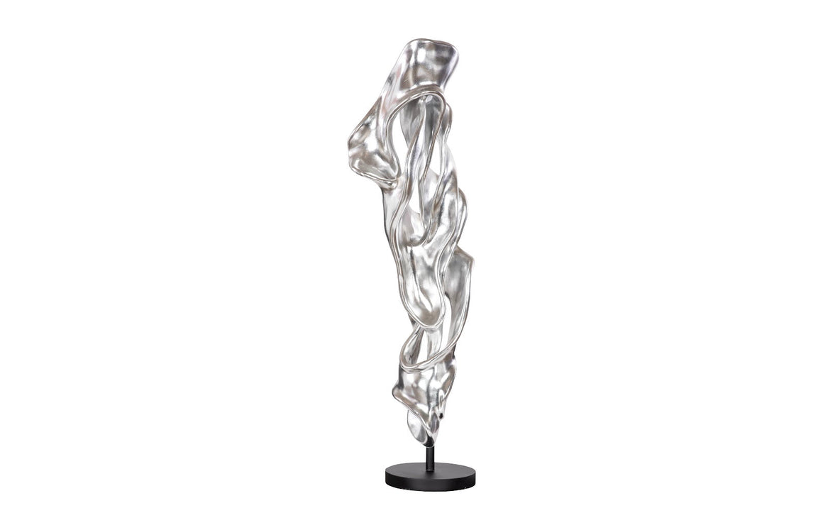 Cast Dancing Sculpture, Coupé, Silver Leaf