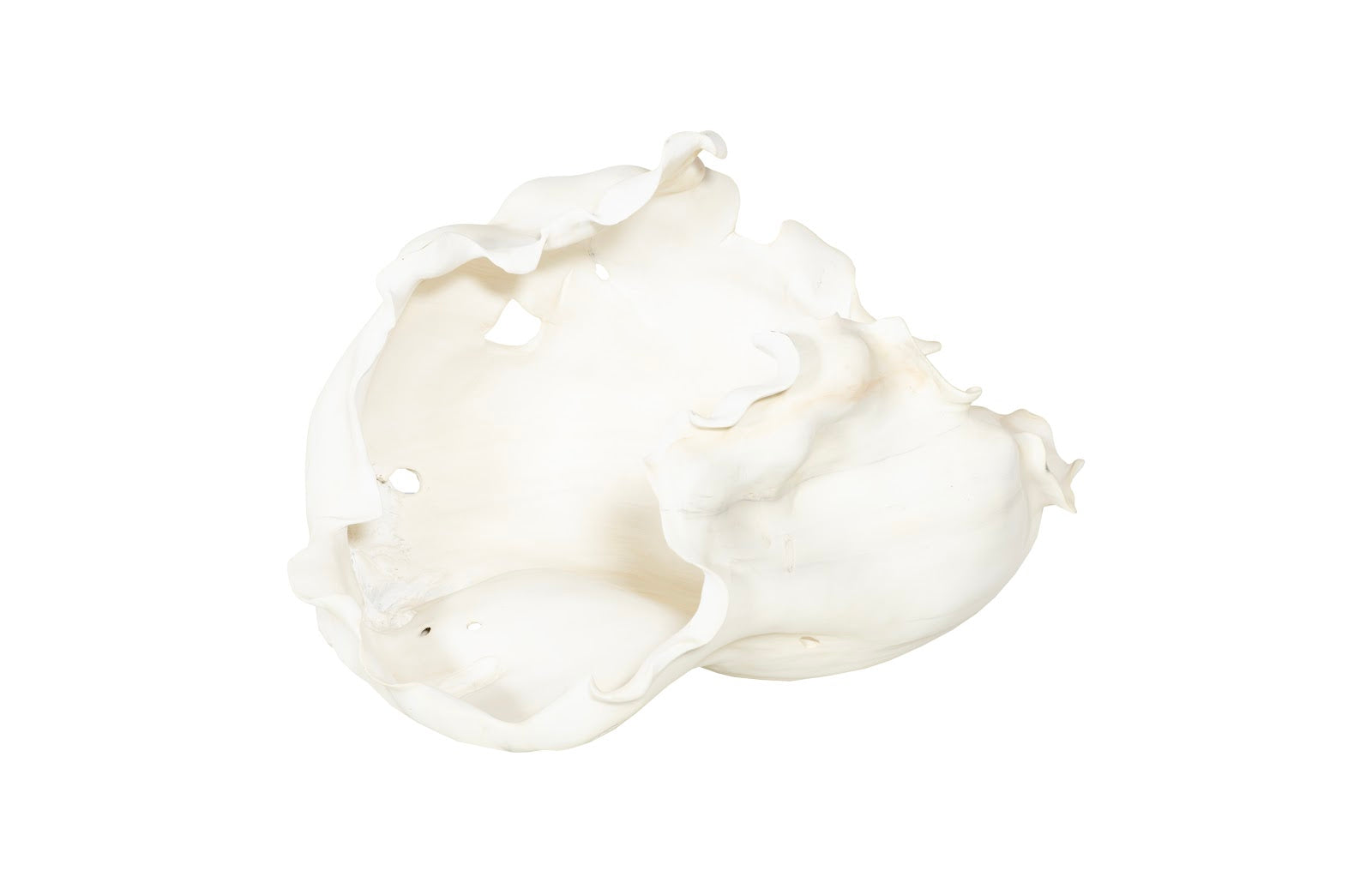 Cast Root Bowl, Open, Faux Bleached