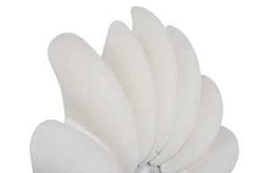 Radial Shell Mirror, White Stone