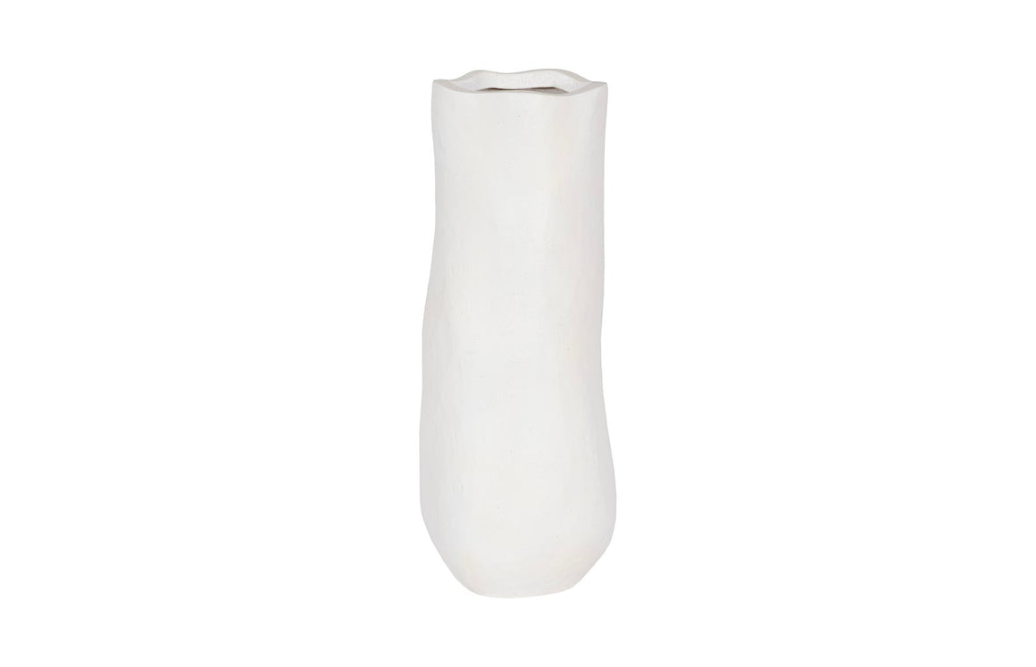 Organic Tall Vase, White