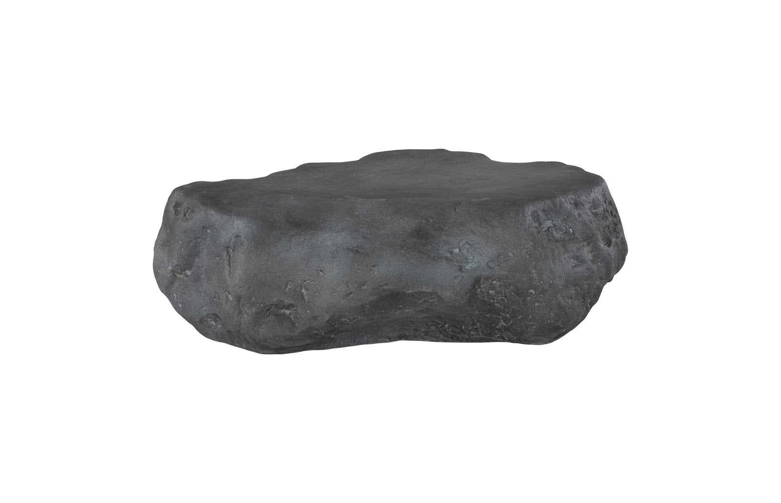 Cast Boulder Coffee Table, Charcoal Stone, Small