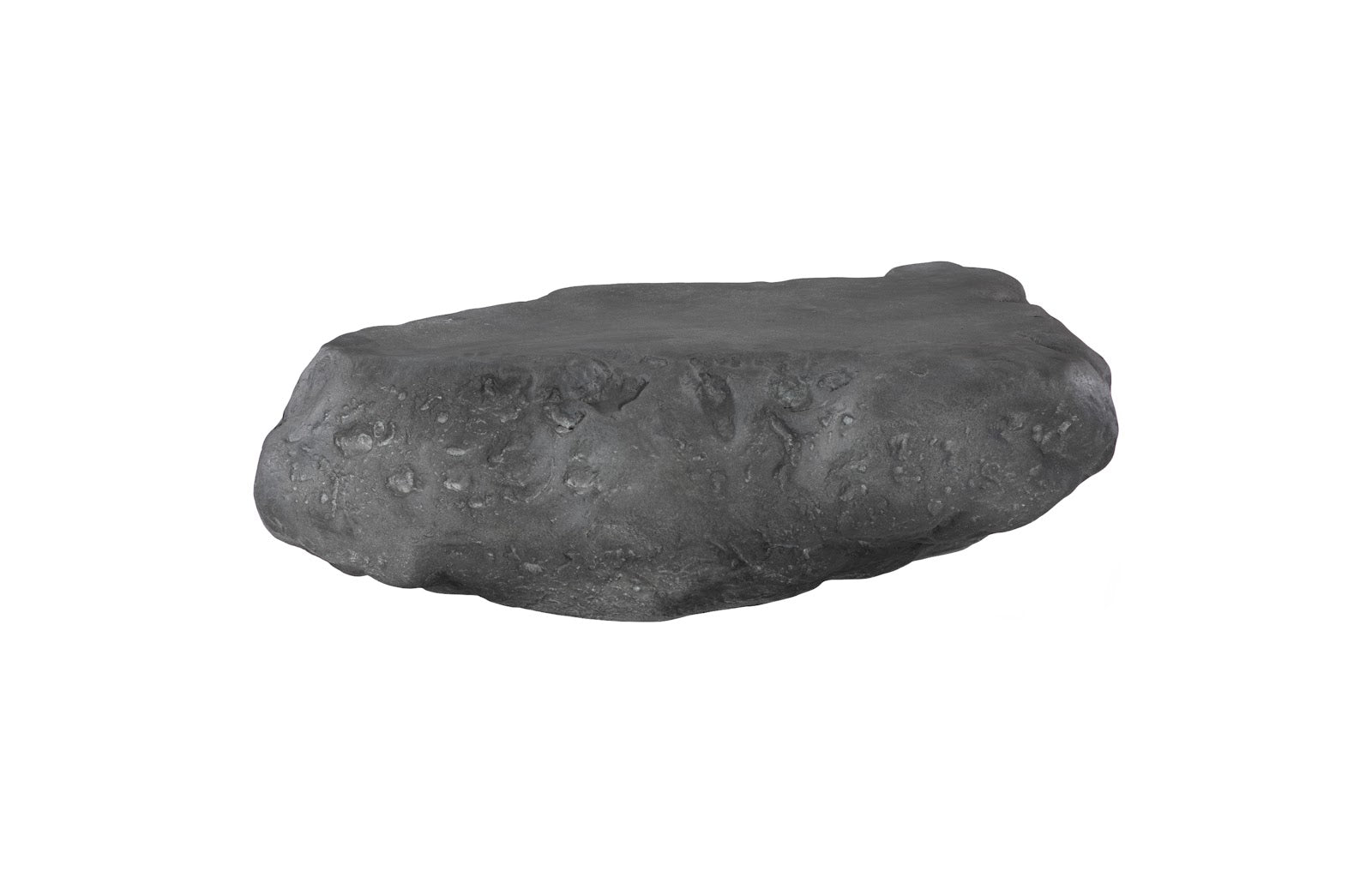 Cast Boulder Coffee Table, Charcoal Stone, Large