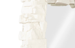 Rocky Ridge Dress Mirror, White Stone