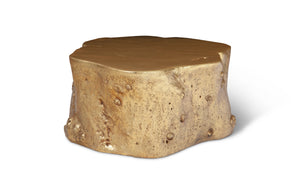 Log Coffee Table, Gold Leaf