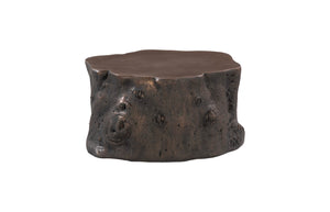 Log Coffee Table, Bronze