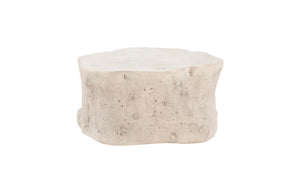 Log Coffee Table, Roman Stone