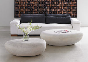 River Stone Coffee Table, Small, Roman Stone Finish