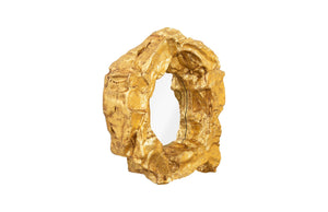 Rock Pond Mirror, Gold Leaf