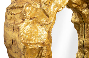 Rock Pond Mirror, Gold Leaf