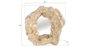 Rock Pond Mirror, Gold Leaf