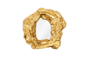 Rock Pond Mirror, Gold Leaf