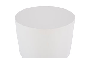 Carved Stool, Gel Coat White