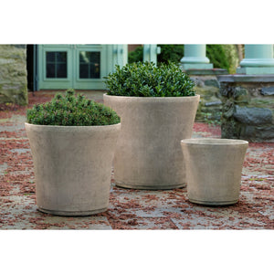 Extra Large Cloche Cast Stone Planter - Brown