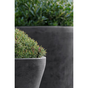 Extra Large Cloche Cast Stone Planter - Charcoal