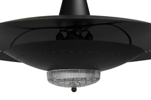 UFO Pendant, Matte Black
