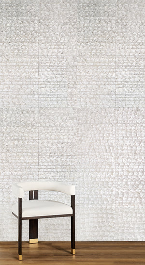 Worlds Away Jude Accent Chair - White Linen