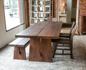 Acadia 79" Bench in Coffee Bean