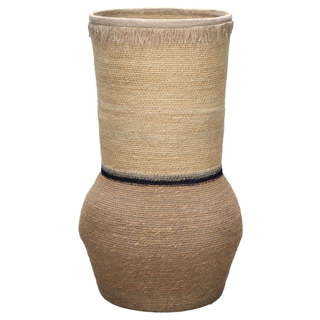 Medium Seagrass Beetle Basket, Taupe
