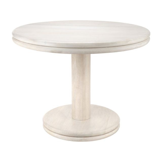 Bourbon Mango Wood Bistro Table, Off-White