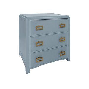 Radey Side Table in Matte Light Blue Frame